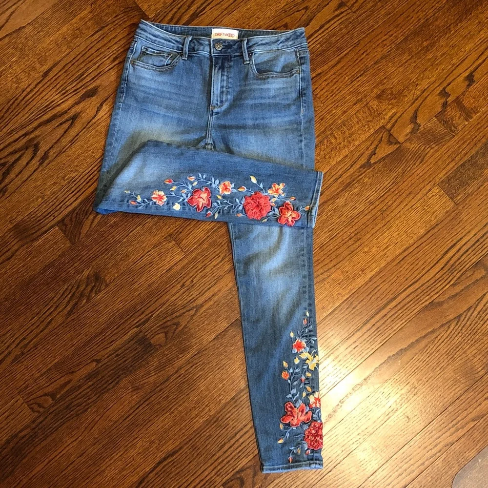 DRIFTWOOD Jackie Floral Embroidered Jeans - Picture 6 of 7